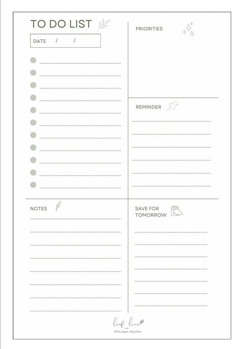Daily Planner pad
